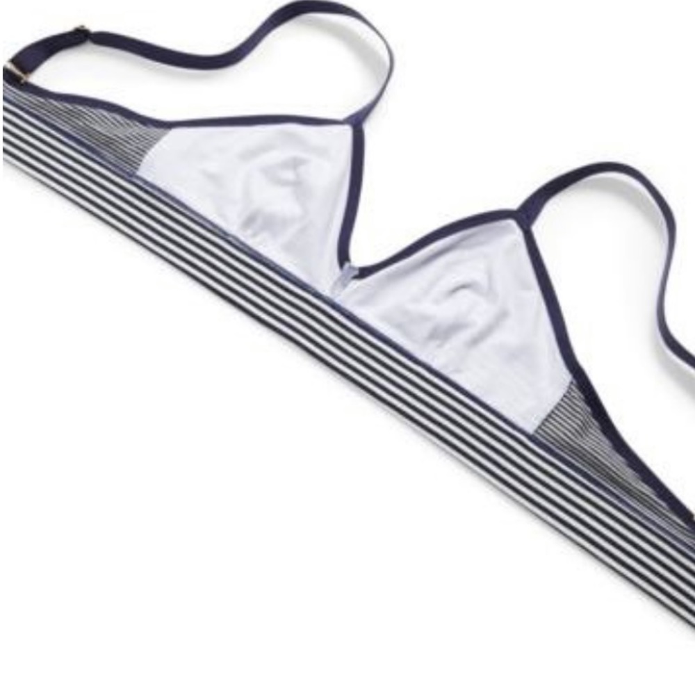 Madewell sz Kerri Sporty Stripe Bralette - Picture 7 of 7